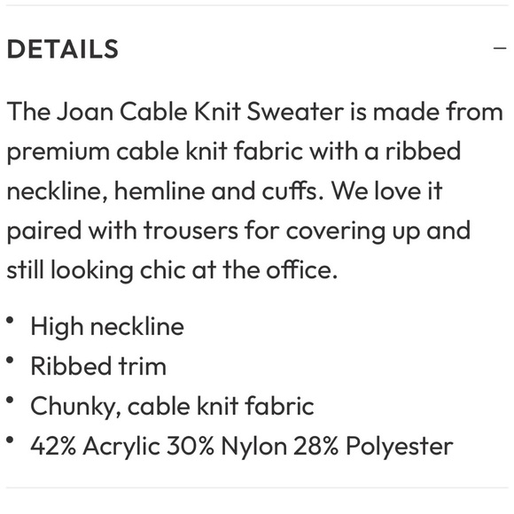 VICI- The Joan Cable Knit Sweater - Picture 7 of 7